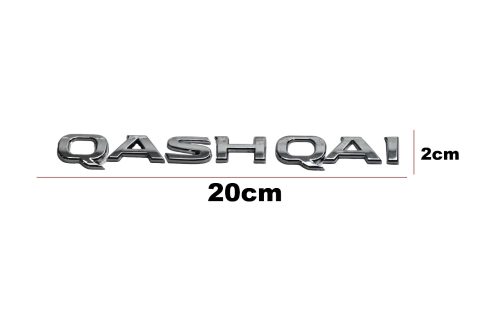 Nissan Qashqai 14-17 Arka Bagaj Krom Qashqai Yazısı