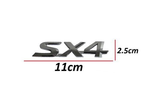 Suzuki SX4 07-13 Arka Bagaj Krom SX4 Yazısı