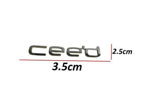 Kia Ceed 13-18 Arka Bagaj Krom Ceed Yazısı